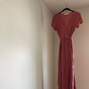 Bohme Dusty Rose Wrap Dress